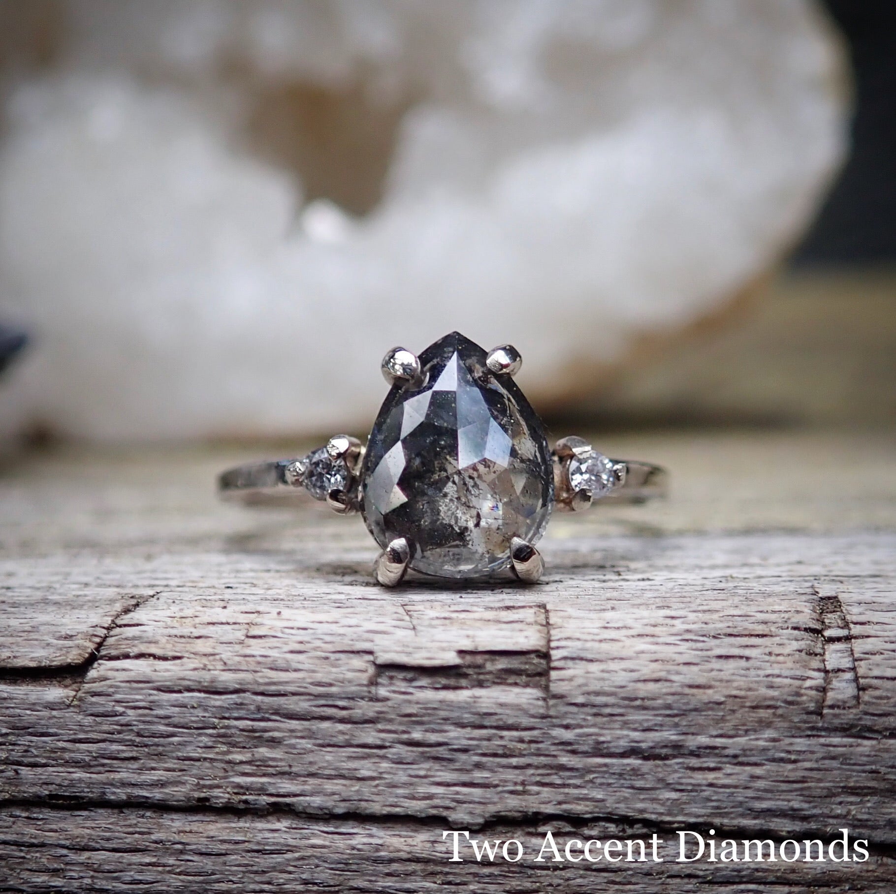 Pear cut salt and shop pepper diamond